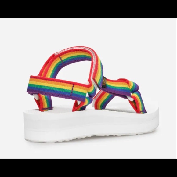 Teva Midform Universal Unisex Rainbow Pride Sandal - Picture 4 of 6